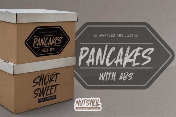 Nutshell Font PNG with transparent background - Preview 2