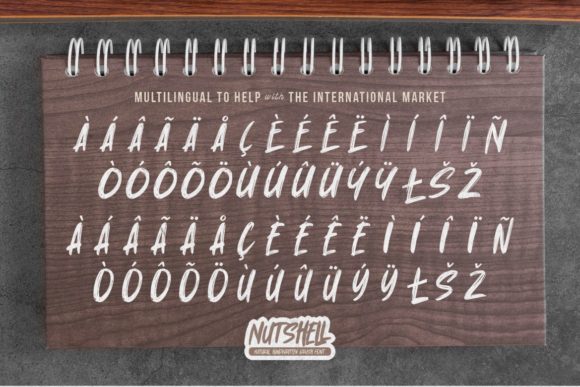Nutshell Font PNG with transparent background - Preview 6