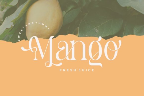 Pastel Orange Font PNG with transparent background - Preview 1
