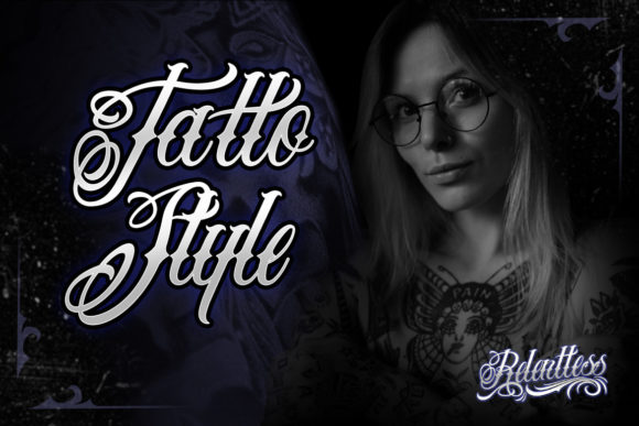 Relentless Font PNG with transparent background - Preview 1