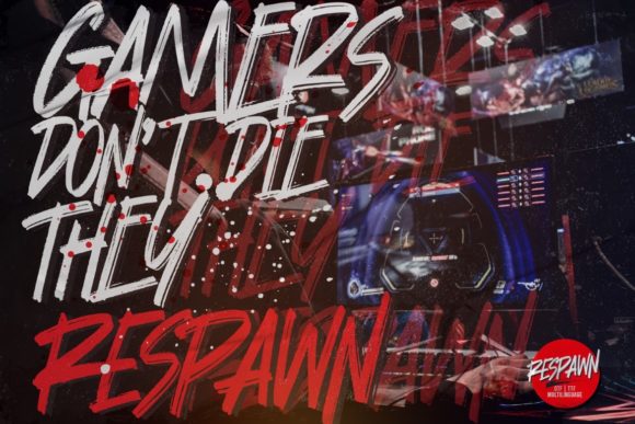 Respawn Font PNG with transparent background - Preview 1
