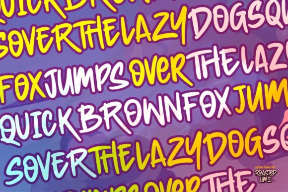 Roasted Lime Font PNG with transparent background - Preview 2