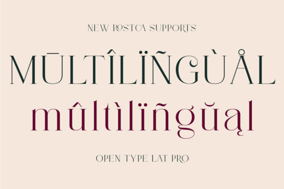 Rostca Font PNG with transparent background - Preview 3