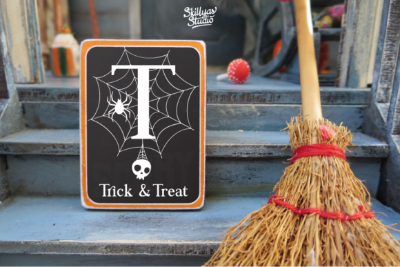 Scary Spider Monogram Font PNG with transparent background - Preview 2