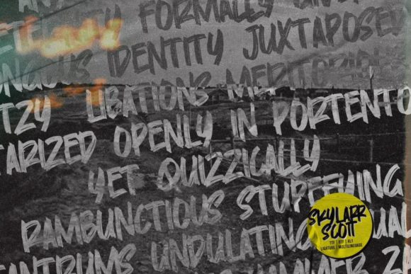 Skylarr Scott Font PNG with transparent background - Preview 1