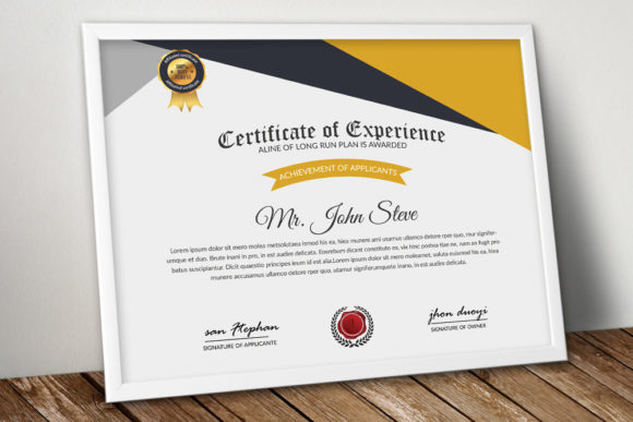 Company Certificate Word Design Graphic by Leza Sam · Creative Fabrica