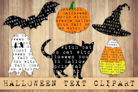 Halloween Text Clipart