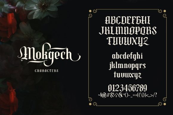 Mokgech Font PNG with transparent background - Preview 2