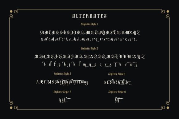 Mokgech Font PNG with transparent background - Preview 4