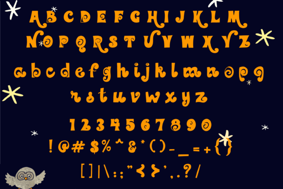 Nice Night Font PNG with transparent background - Preview 5