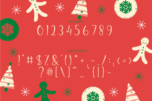 Peaceful Christmas Font PNG with transparent background - Preview 2