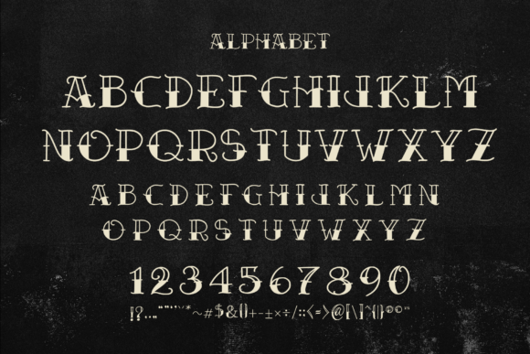 Pinders Font PNG with transparent background - Preview 3