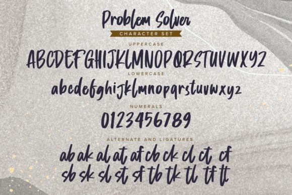 Problem Solver Font PNG with transparent background - Preview 5
