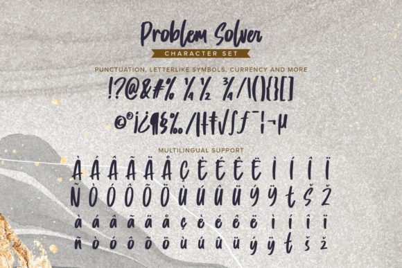 Problem Solver Font PNG with transparent background - Preview 6