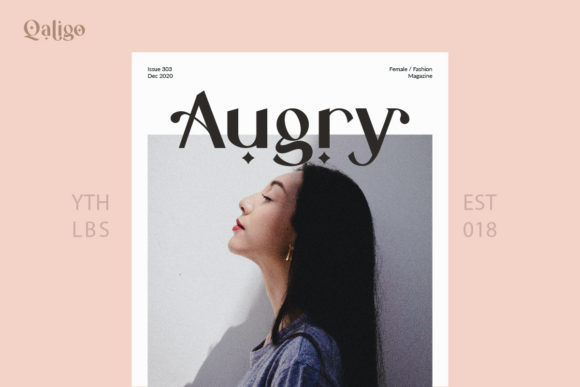 Qaligo Font PNG with transparent background - Preview 4