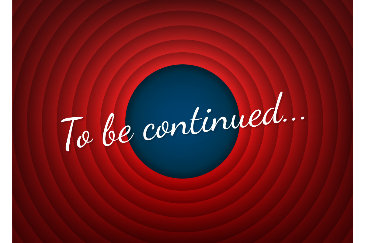 To Be Continued Handwrite Title on Red Graphic by DG-Studio 