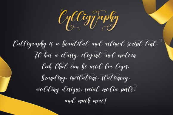 Calligraphy Font - Preview 1