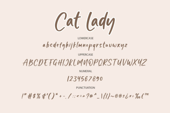 Cat Lady Font - Preview 6