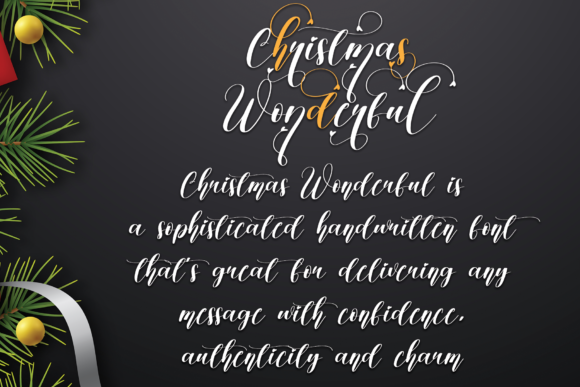 Christmas Wonderful Font - Preview 1