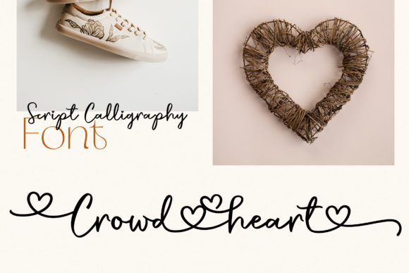 Crowd Heart Script Font - Preview 1