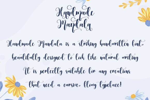 Handmade Mandala Font - Preview 1