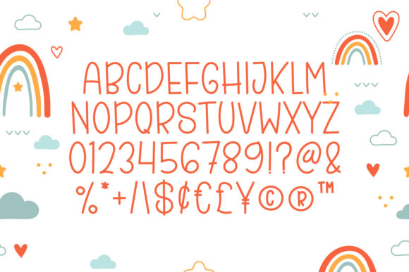Hello Rainbow Font - Preview 4