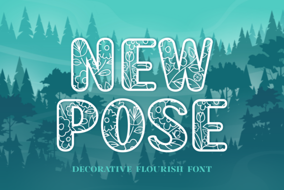 New Pose Decorative Font By Creative Fabrica Fonts