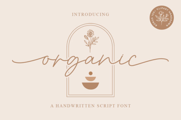 Organic Font by Graphix Line Studio · Creative Fabrica font preview