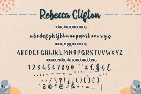Rebecca Clifton Font PNG with transparent background - Preview 6