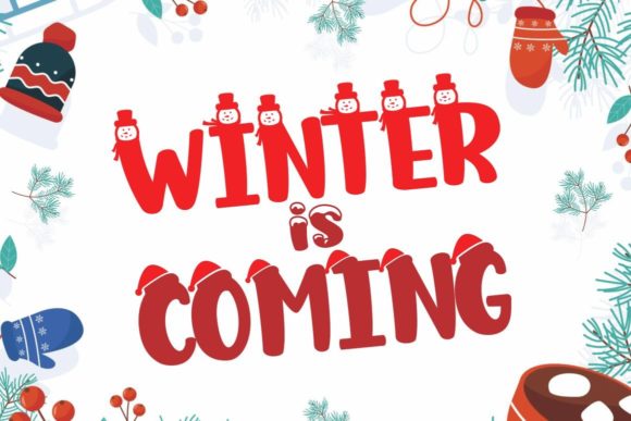 Snow Freeze Font PNG with transparent background - Preview 2