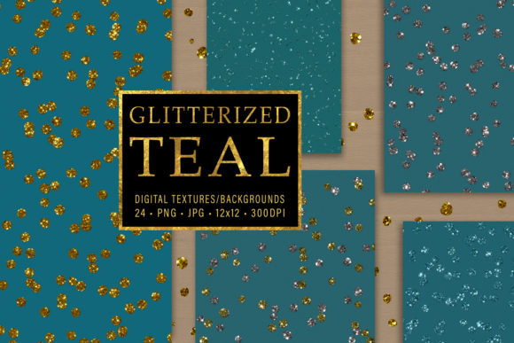 Glitterized Teal