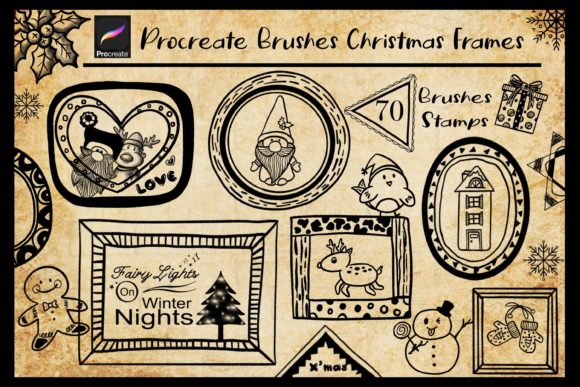 Procreate Brushes Christmas Frames