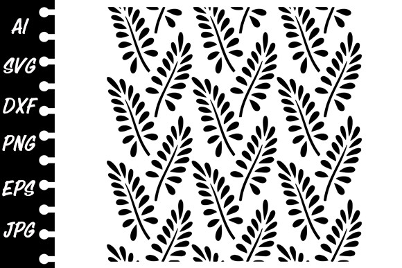 Stencil Sprig Graphic by MARYCRAFTIRIA · Creative Fabrica