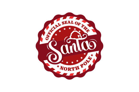 Official Seal of the North Pole Christmas Craft Cut File By Creative Fabrica Crafts