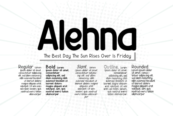 Alehna Font - Preview 1