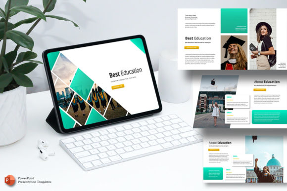 Preview of Best Education - PowerPoint Template PowerPoint template