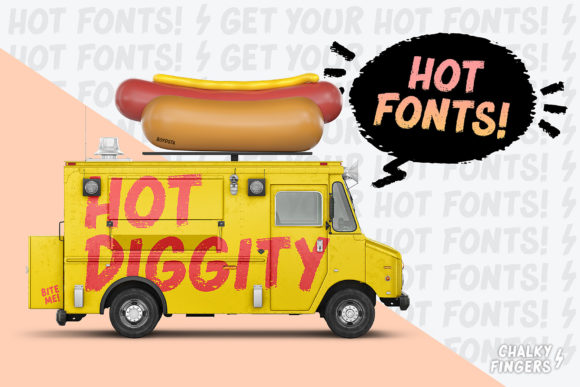 Chalky Fingers Font PNG with transparent background - Preview 3