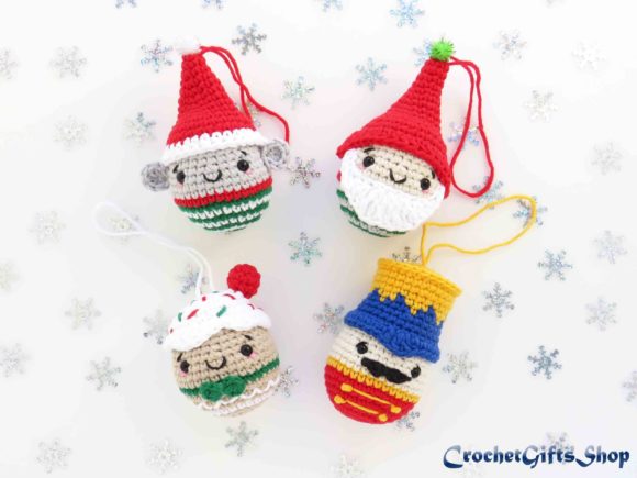 Crochet Pattern Christmas Ornaments