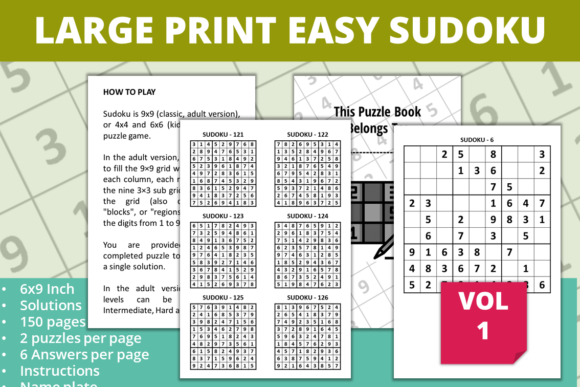 Sudoku Worksheets with Different Levels Graphic by Kathryn Moore ...