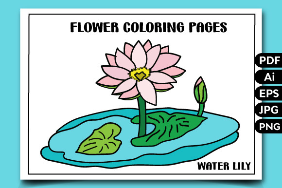 Flower Coloring Pages for Kids-10