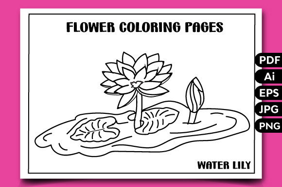 Flower Coloring Pages for Kids-11