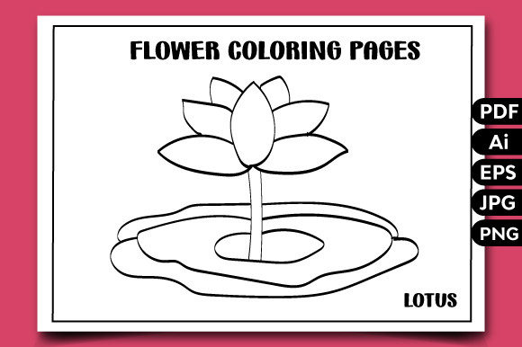 Flower Coloring Pages for Kids-5