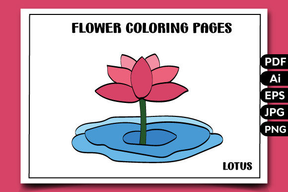 Flower Coloring Pages for Kids-6