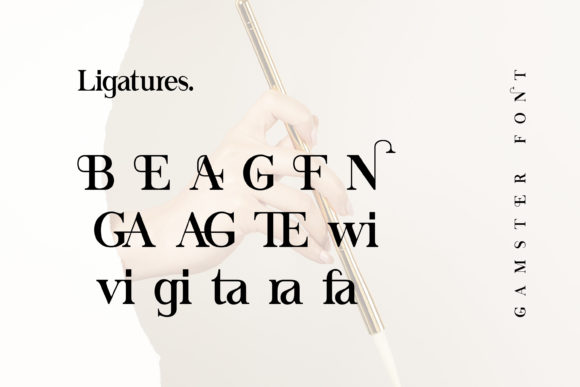 Gamster Font PNG with transparent background - Preview 3