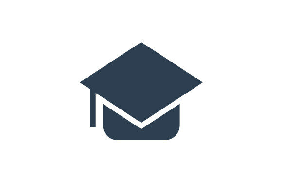 Graduation Icon Vector Graphic Graphic by muttakihr · Creative Fabrica