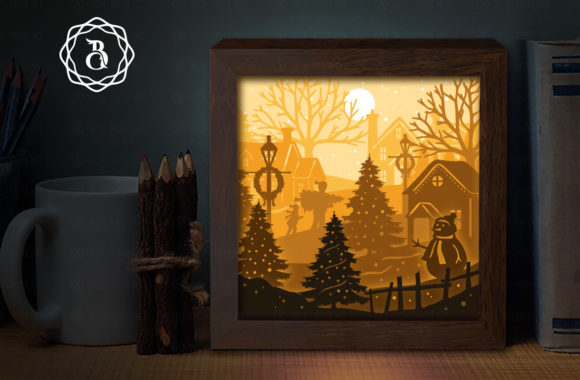 Merry Christmas 1 Shadow Box design