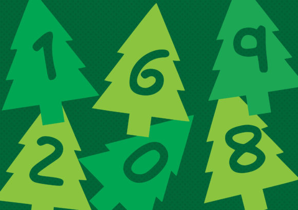 Play Xmas Tree Font PNG with transparent background - Preview 2