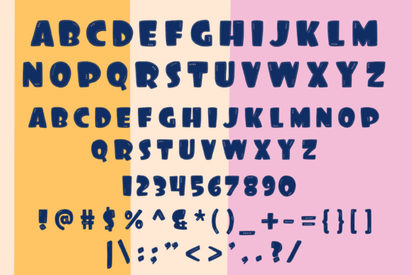 Raggedy Ann Font PNG with transparent background - Preview 4