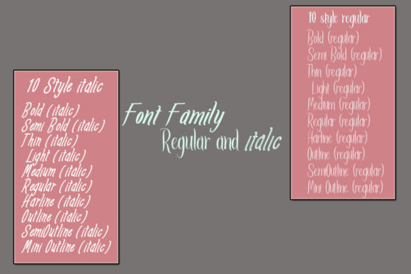 Amlight Family Font - Preview 1