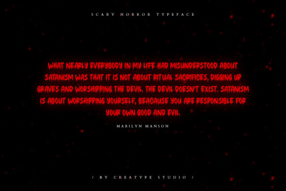 Bloody Scary Font - Preview 1